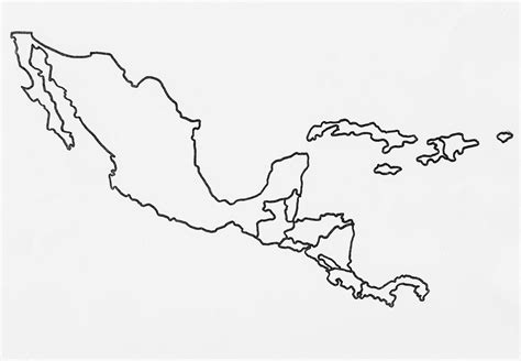 Blank Printable Map Of Central America - Printable Kids Entertainment