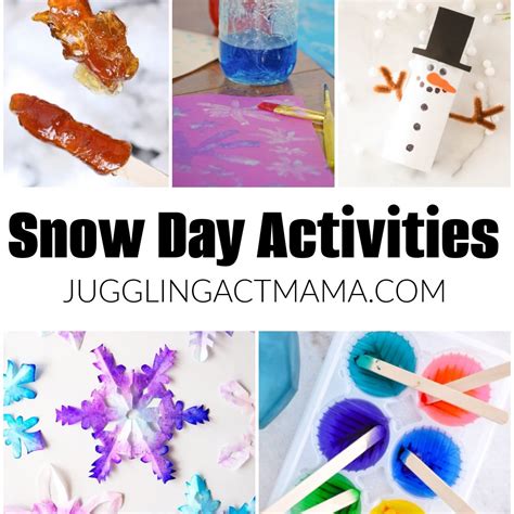 Fun Snow Day Indoor Activities - Juggling Act Mama