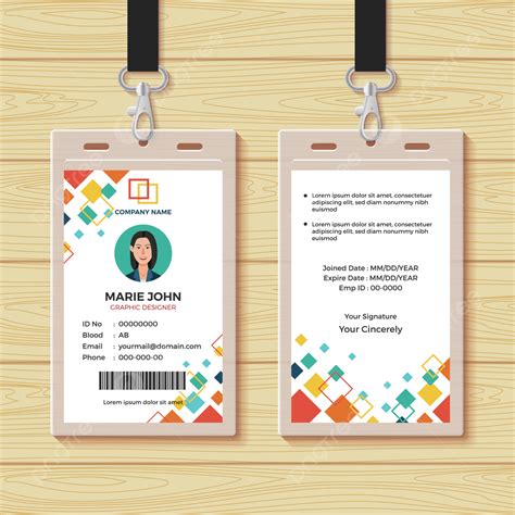 Creative Id Card Design Template Template Download on Pngtree