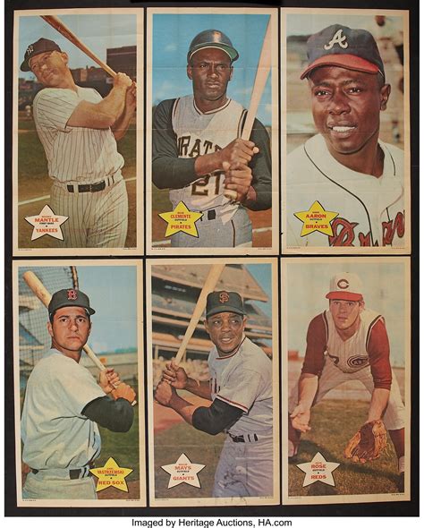 1968 Topps Baseball Posters Complete Set (24) Plus Extras (14). ... | Lot #43049 | Heritage Auctions