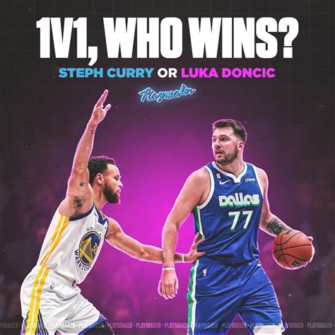 Playmaker on Twitter: "Who wins this 1v1 matchup, Steph Curry or Luka Doncic? 👀"