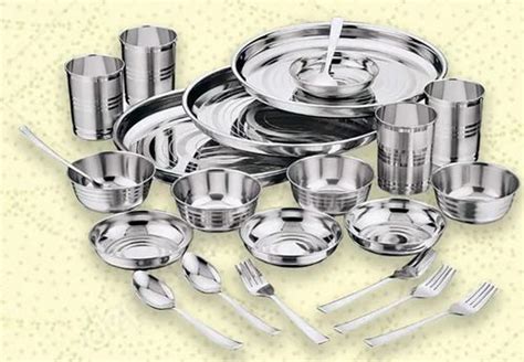 Stainless Steel Dinner Set, No. of Pieces: 24 at Rs 900/set in New Delhi | ID: 2852572839097