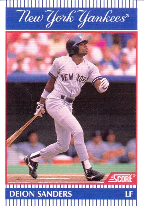 1990 Score New York Yankees #22 Deion Sanders | Trading Card Database