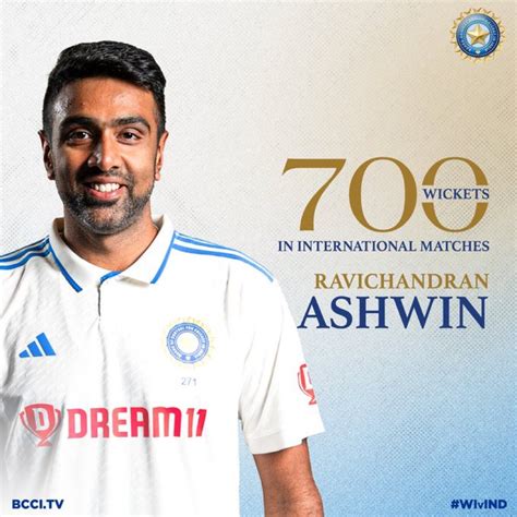 IND tour of WI 2023 : 1st Test : Ravichandran Ashwin completes 700 ...