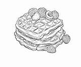 Free 🧇 Waffles Coloring Pages – Coloring Corner sketch template