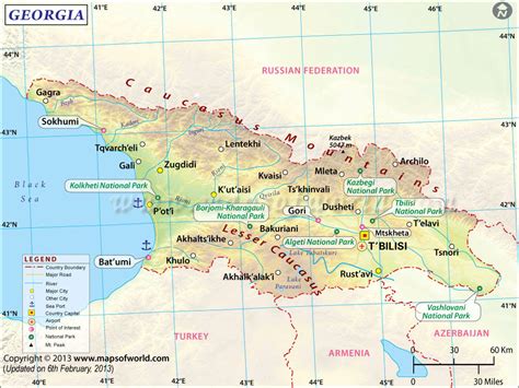 Where is Georgia ?, Georgia Location Map