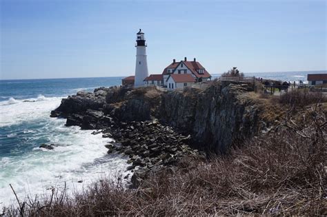 Portland Head Lighthouse Cape Elizabeth Maine - New Hampshire Waterfront Homes for Sale