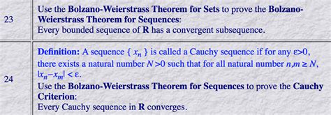 Solved 23 24 Use the Bolzano-Weierstrass Theorem for Sets to | Chegg.com