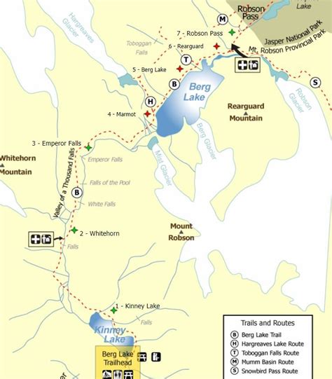 Berg Lake Trail Map