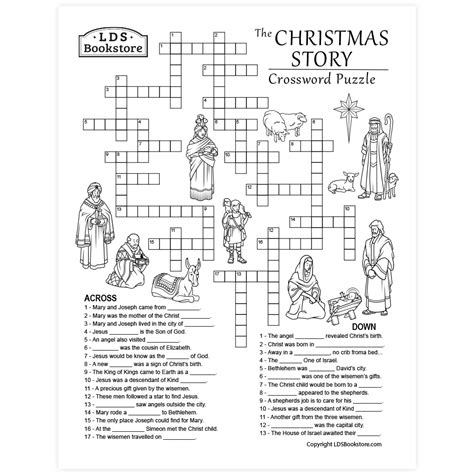 Christmas Story Crossword Puzzle - Printable