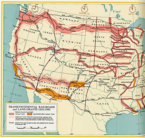 Transcontinental Railroads and Land Grants | Ancient Maps, Kansas Day