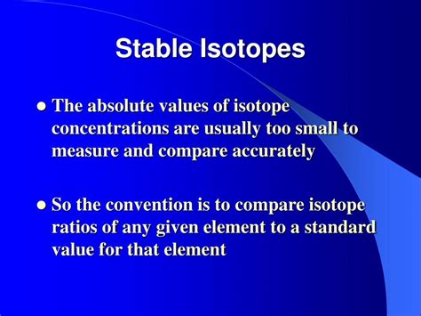 PPT - The Use of Isotope Geochemistry in Forensic Geology Stable ...