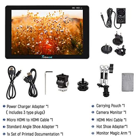 7“ Touch Screen Camera Video Monitor, 3D Lut Built-in 3500mAh ...