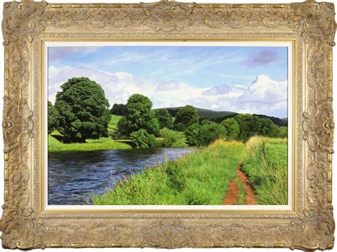 Michael James Smith | Original oil painting on panel, The River Wharfe ...