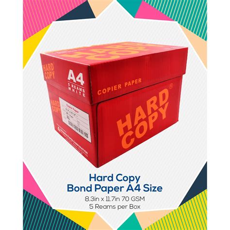 HARD COPY BOND PAPER SHORT(500PCS)-1 REAM | Shopee Philippines