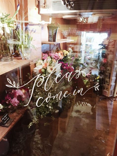 Flower Shop Sign - Lettering by Natasshia Neary | Shop signage, Floral studio, Flower shop