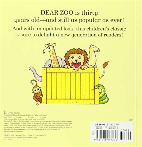 Book zoo lift flap dear board rod campbell Dear Zoo childrens books 2007 A Lift | Dear zoo, Flap ...