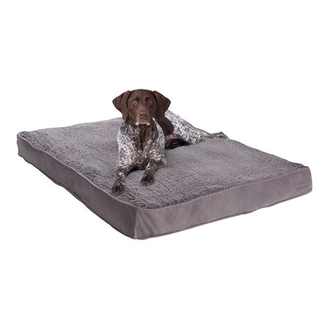 Free Shipping! Happy Hounds Daisy Deluxe Sherpa Supportive Dog Bed, Gray, Large (48 x 36 in ...