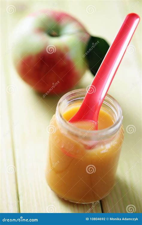 Baby food - apple stock photo. Image of eating, baby - 10804692