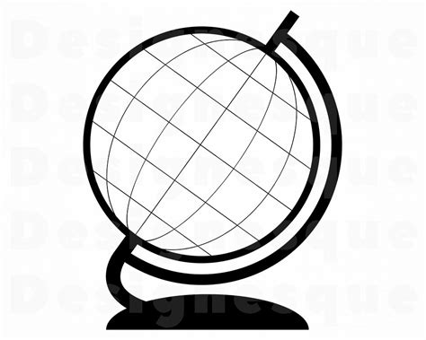 Globe Eps Globe Cut Files Globe Png Blank Globe Outline Svg Globe Pdf ...