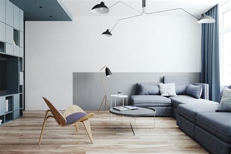 Two Small Apartments: A Blue Oasis of Minimalist Living