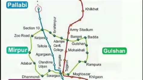 Dhaka Metro Rail Route Map