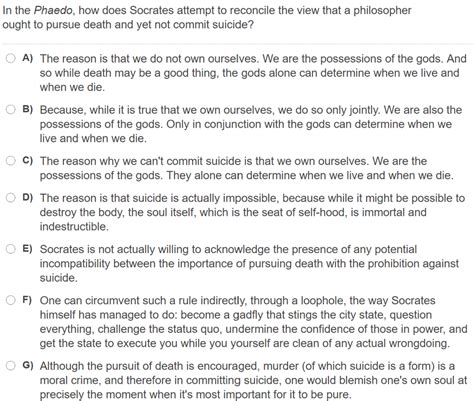 In the Phaedo, how does Socrates attempt to reconcile | Chegg.com