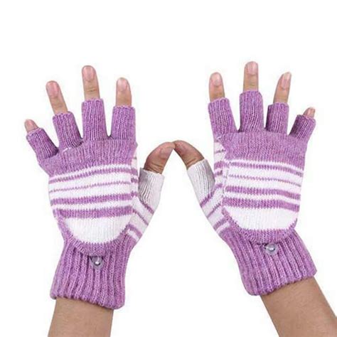 5V USB keep warm Powered Heating Heated Winter Hand Warmer Gloves Washable PP Comfortable gloves ...