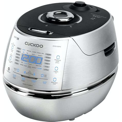 Cuckoo Rice Cooker IH Pressure 10 Cup CRP-CHSS1009F Multi-functional Kitchen Appliance Silver ...