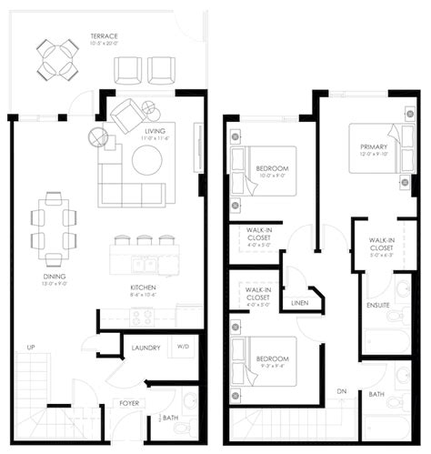 Floorplans of The Willow | Rental Apartments Available