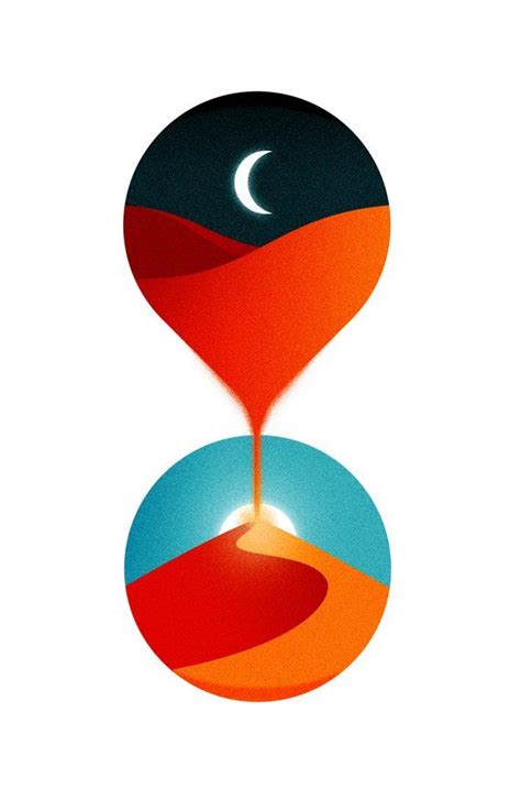 Sands of Time Art Print Hourglass Poster Desert Moon | Etsy | Posters ...