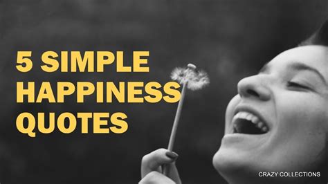 5 simple happiness quotes - YouTube