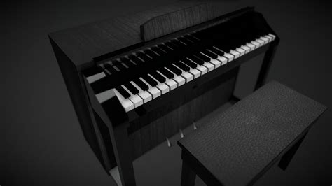 Black Wood Digital Piano - Download Free 3D model by bisquitte [0febe1e] - Sketchfab