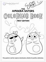 Amoeba Sisters Biology Themed Coloring Book  1st Edition By sketch template