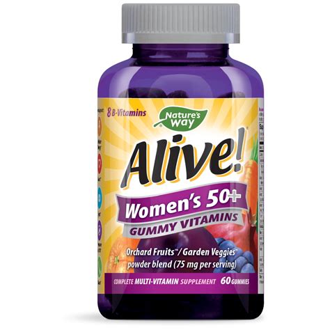 Alive! Women's 50+ Complete Multivitamin Gummy, Berry, 60 ct - Walmart ...