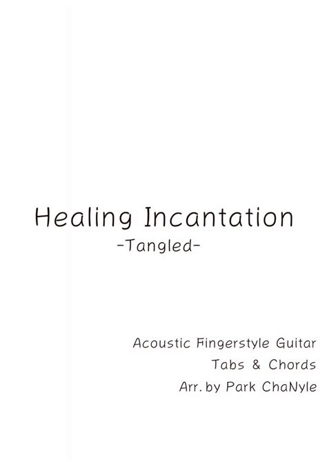 Tangled - Healing Incantation (Acoustic Fingerstyle Guitar) by Park ChaNyle tab Sheet Music