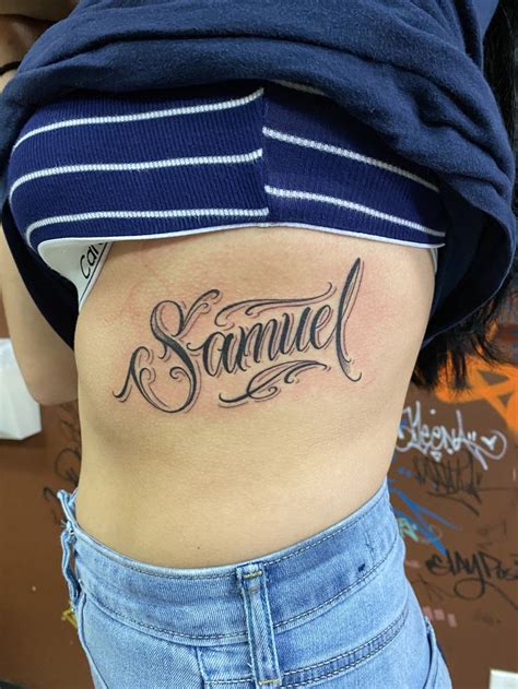 "Samuel" Custom Name Tattoo | Tattoos, Name tattoo, Cursive tattoos