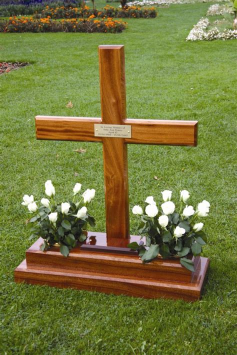 DIY Wooden Cross Tombstone