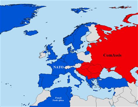 Map Of European Countries In 1960 - Map Ireland Counties and Towns