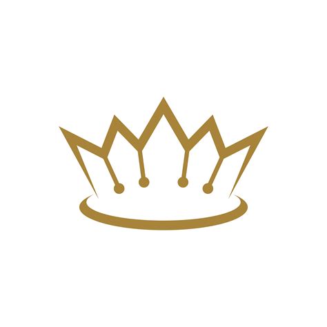 Gold Royal Crown Logo Template Illustration Design. Vector EPS 10 ...