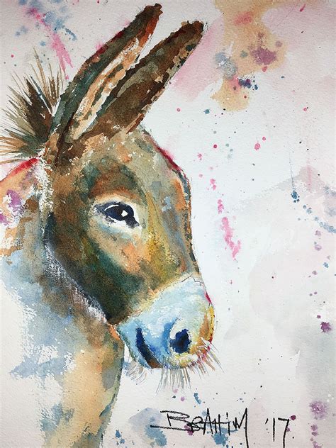 Watercolor - Donkey on Behance