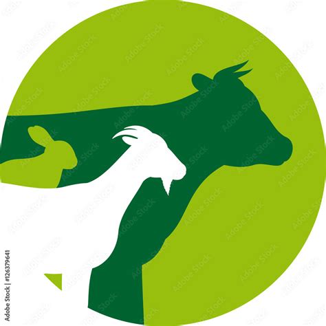 Farm Animals Logo Stock Vector | Adobe Stock