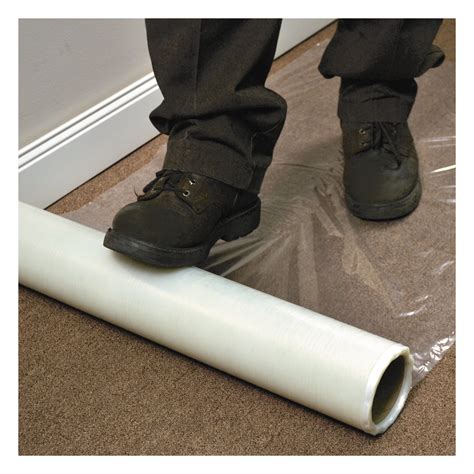 ES Robbins Roll Guard Temporary Floor Protection Film for Carpet, 36" x 200 ft, Clear -ESR110024 ...