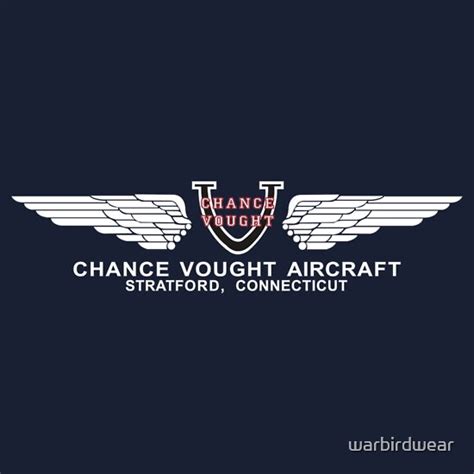 "Chance Vought Aircraft Logo (White) " T-Shirts & Hoodies by ...