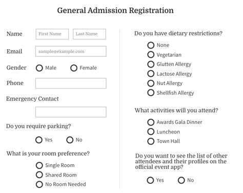 Event Registration Forms and Templates [+7 Tips] - Whova