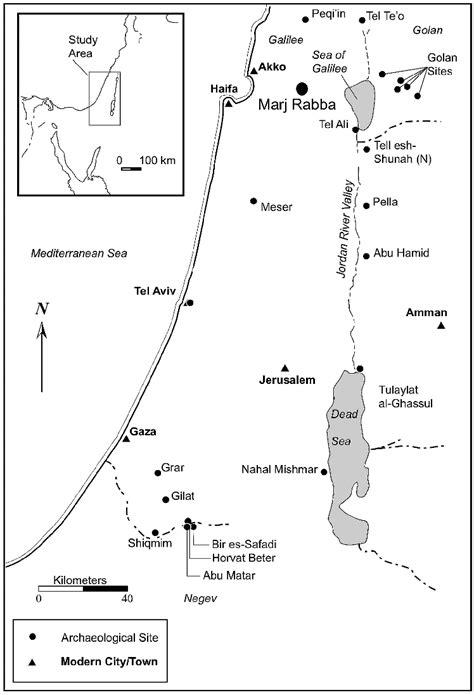 Map of Chalcolithic sites in the Southern Levant. | Download Scientific Diagram