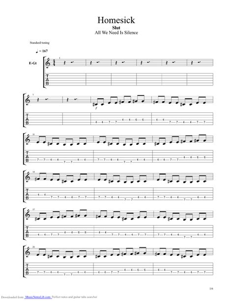 Homesick Guitar Chords