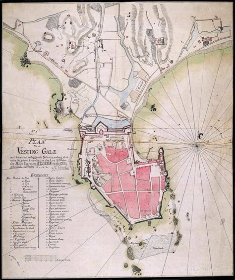 Map of the fort at Galle 1790