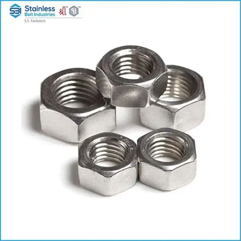 Stainless Steel Hex Nuts, SS 202 Nuts in India