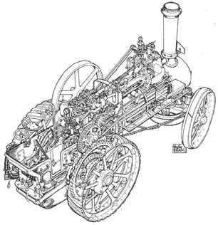 Traction Engines Cutaway | wheeler-prints.co.uk